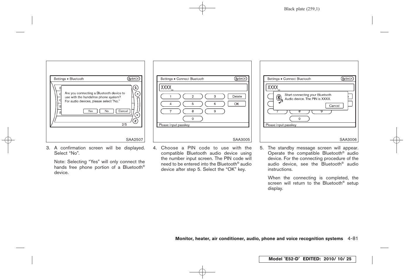 NISSAN 2011 Quest - Owner's Manual User Manual | Page 265 / 477