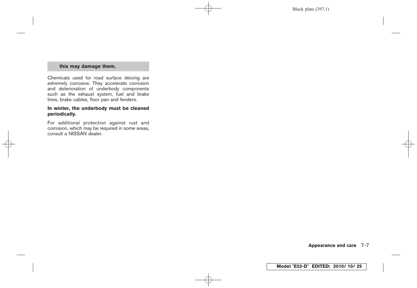 NISSAN 2011 Quest - Owner's Manual User Manual | Page 401 / 477