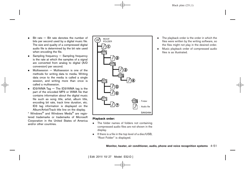 NISSAN 2012 Quest - Owner's Manual User Manual | Page 234 / 476