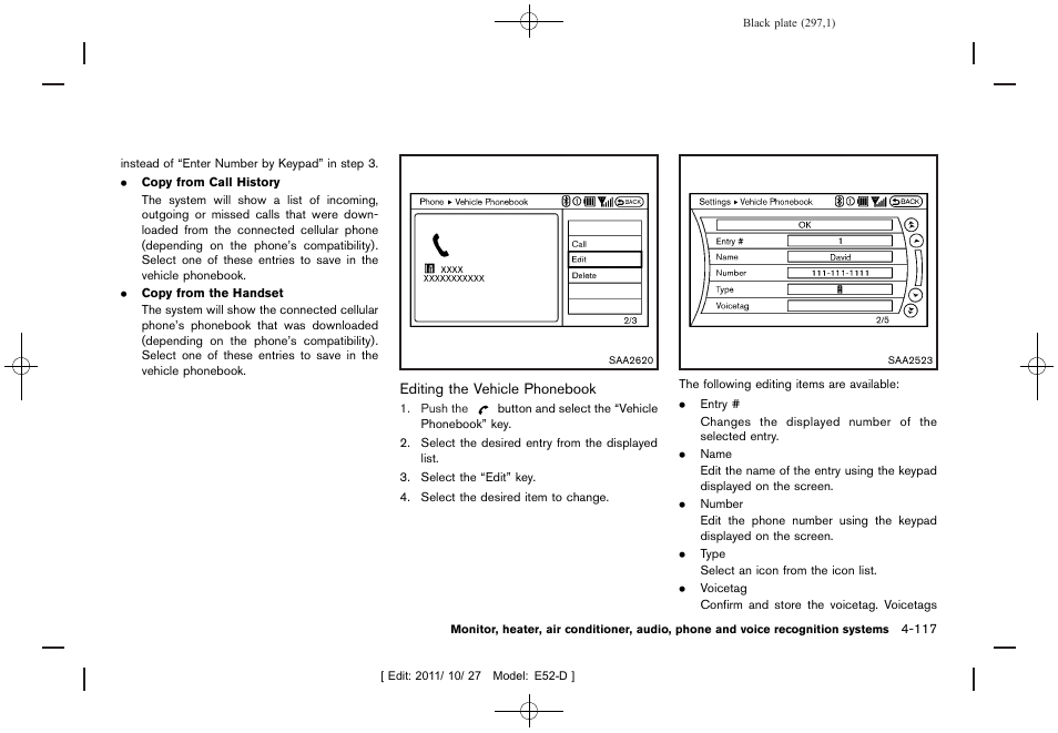 NISSAN 2012 Quest - Owner's Manual User Manual | Page 300 / 476