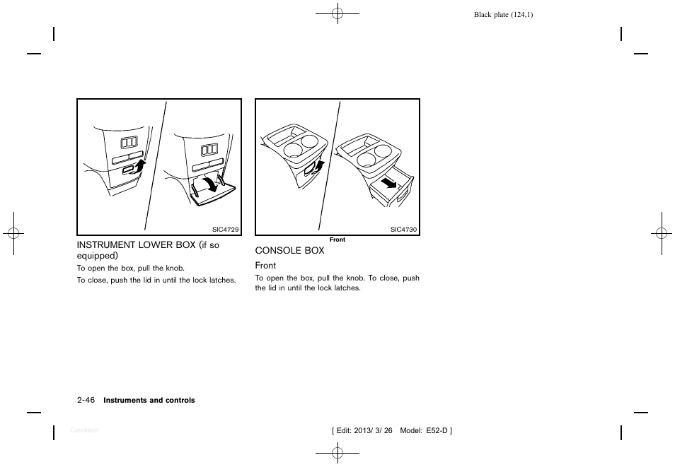 NISSAN 2013 Quest - Owner's Manual User Manual | Page 128 / 485