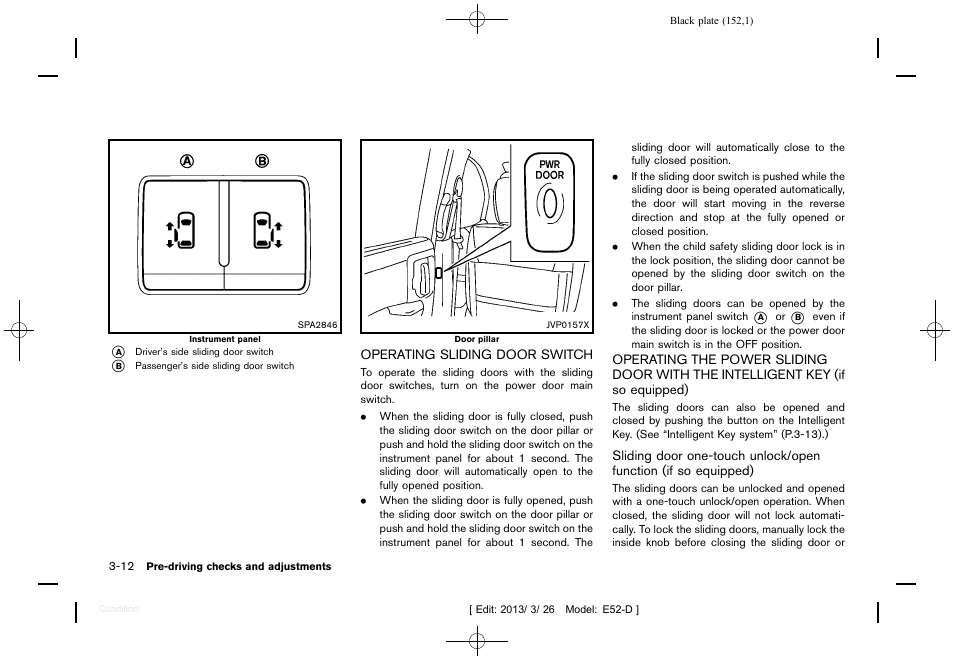 NISSAN 2013 Quest - Owner's Manual User Manual | Page 156 / 485