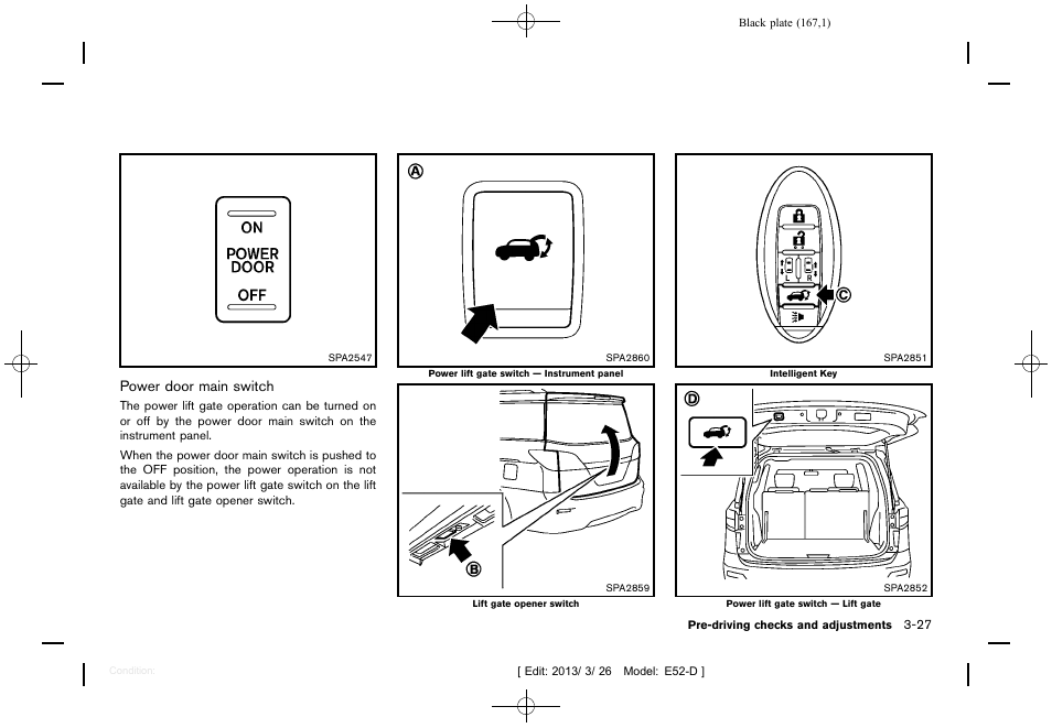 NISSAN 2013 Quest - Owner's Manual User Manual | Page 171 / 485