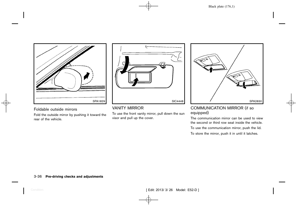 NISSAN 2013 Quest - Owner's Manual User Manual | Page 180 / 485