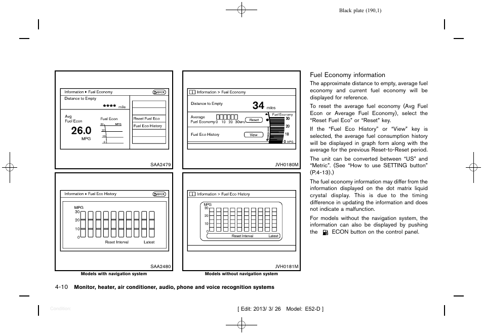 NISSAN 2013 Quest - Owner's Manual User Manual | Page 194 / 485