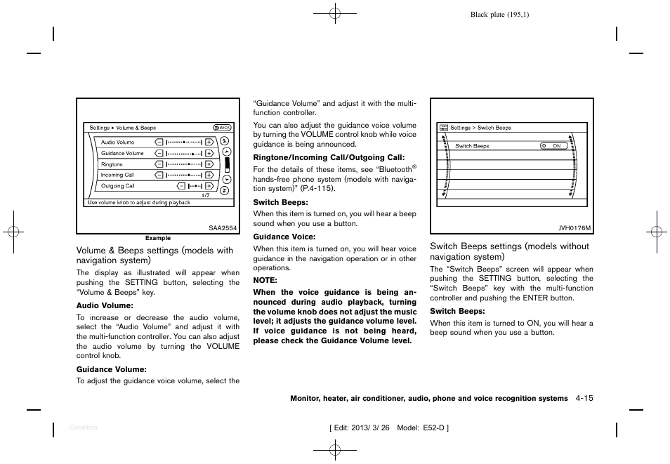 NISSAN 2013 Quest - Owner's Manual User Manual | Page 199 / 485