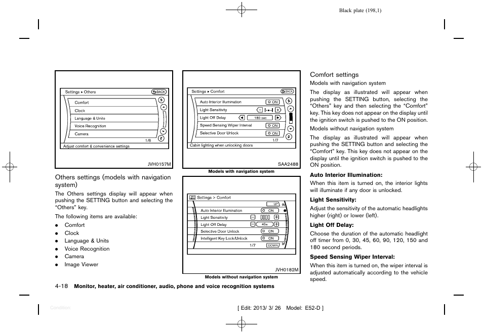 NISSAN 2013 Quest - Owner's Manual User Manual | Page 202 / 485