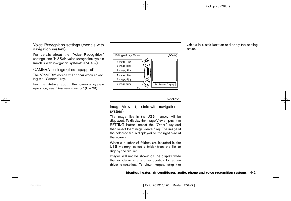 NISSAN 2013 Quest - Owner's Manual User Manual | Page 205 / 485