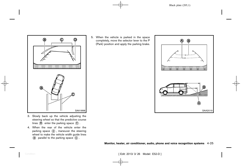 NISSAN 2013 Quest - Owner's Manual User Manual | Page 209 / 485