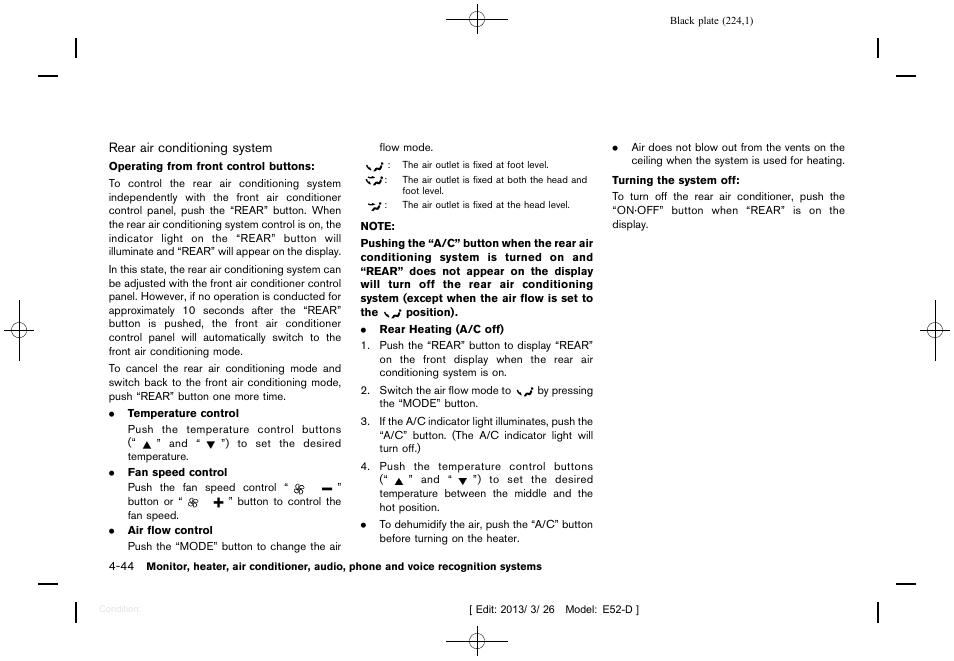 NISSAN 2013 Quest - Owner's Manual User Manual | Page 228 / 485