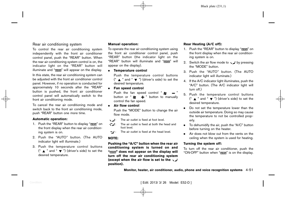 NISSAN 2013 Quest - Owner's Manual User Manual | Page 235 / 485