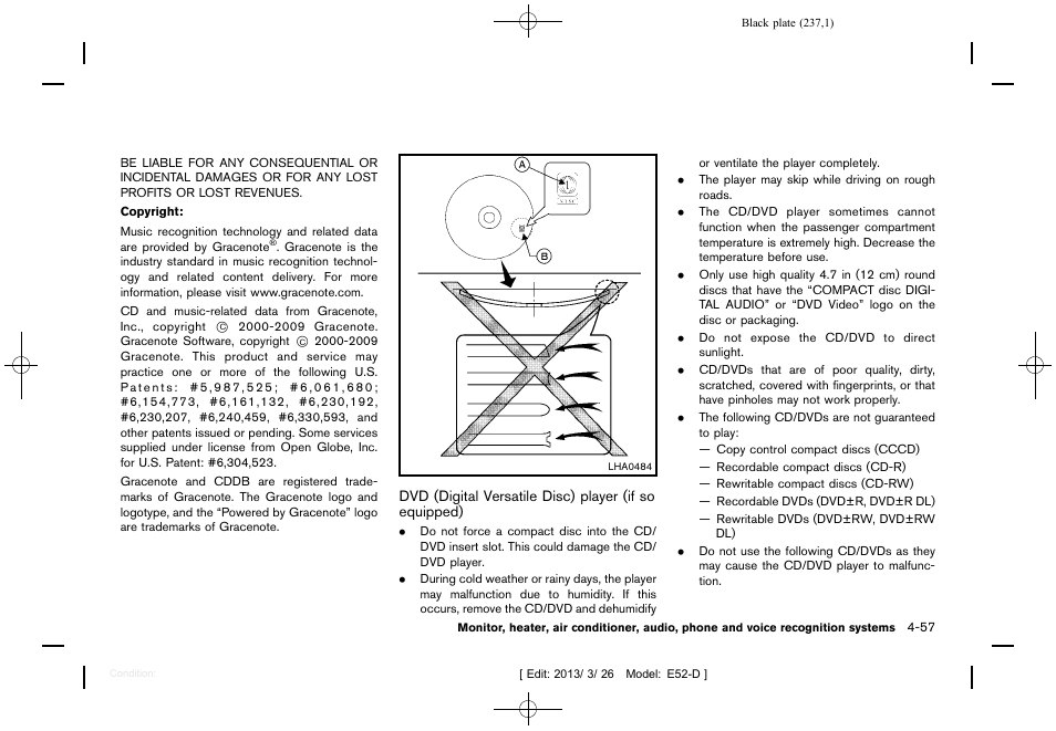 NISSAN 2013 Quest - Owner's Manual User Manual | Page 241 / 485