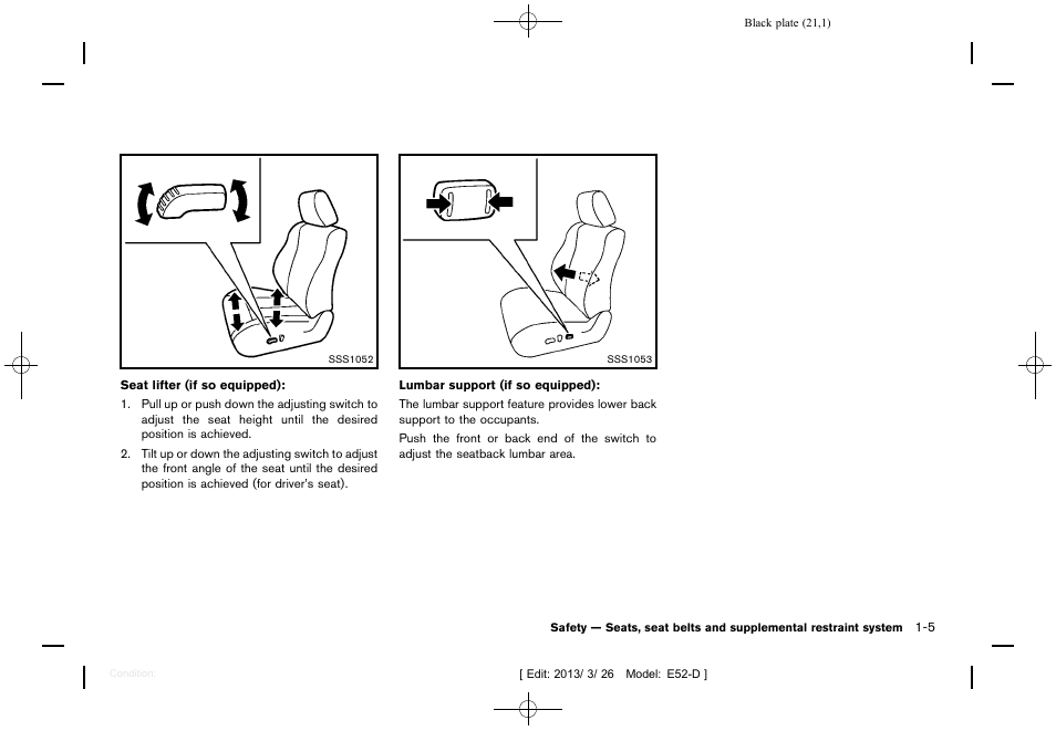 NISSAN 2013 Quest - Owner's Manual User Manual | Page 25 / 485