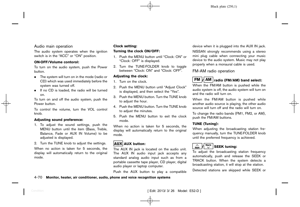 NISSAN 2013 Quest - Owner's Manual User Manual | Page 254 / 485