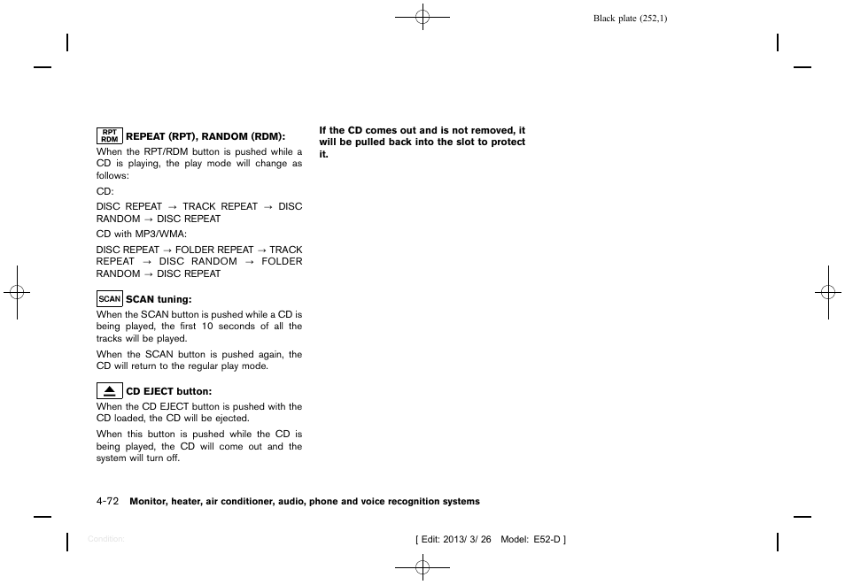 NISSAN 2013 Quest - Owner's Manual User Manual | Page 256 / 485