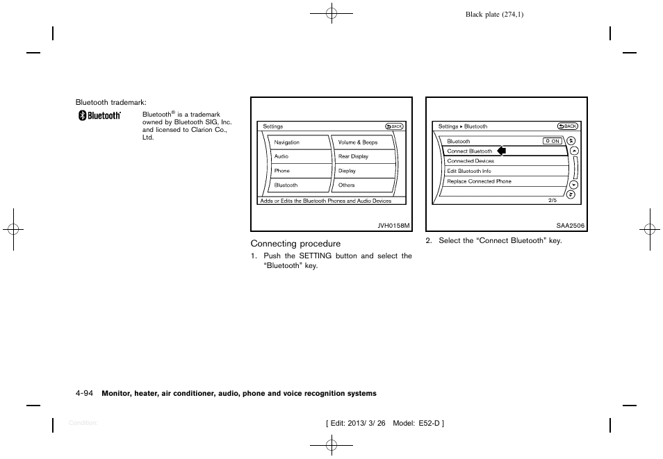 NISSAN 2013 Quest - Owner's Manual User Manual | Page 278 / 485