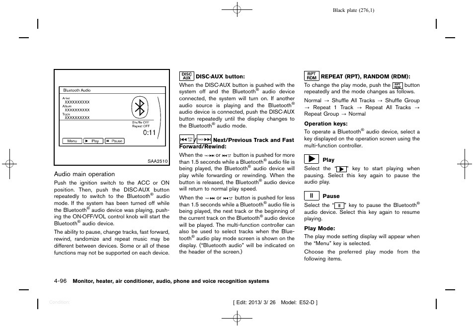 NISSAN 2013 Quest - Owner's Manual User Manual | Page 280 / 485