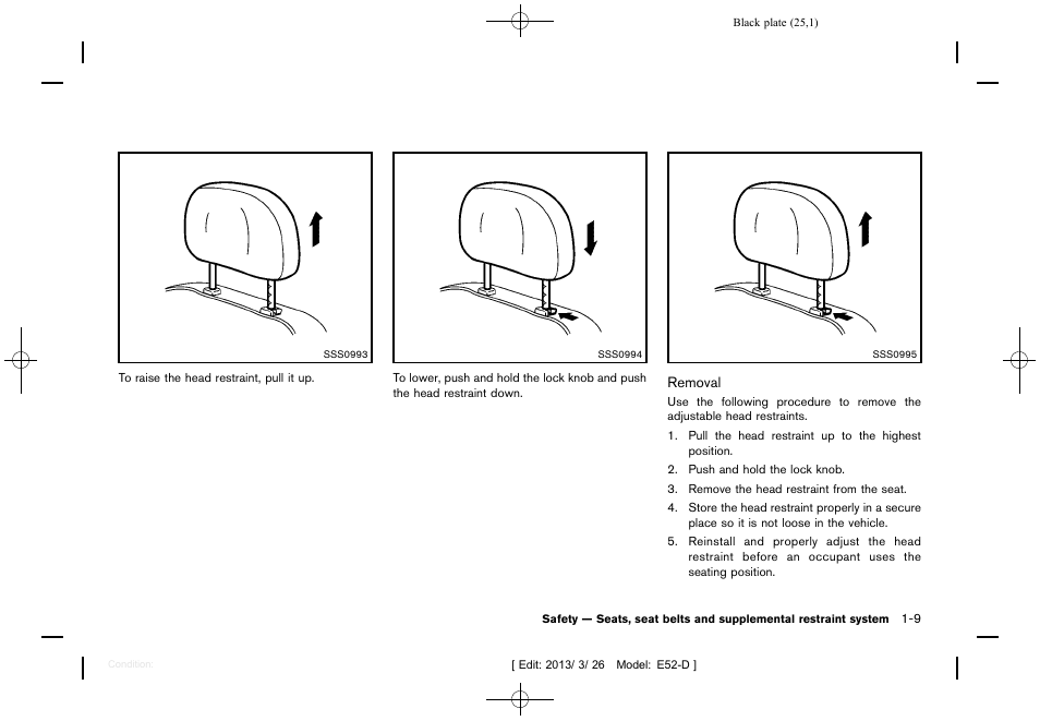 NISSAN 2013 Quest - Owner's Manual User Manual | Page 29 / 485