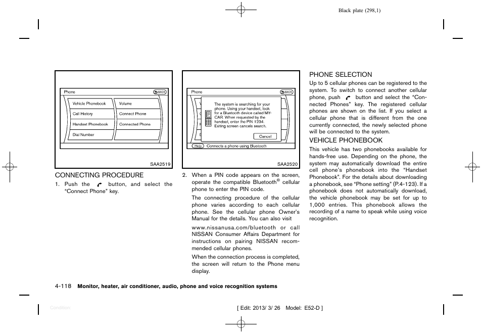 NISSAN 2013 Quest - Owner's Manual User Manual | Page 302 / 485