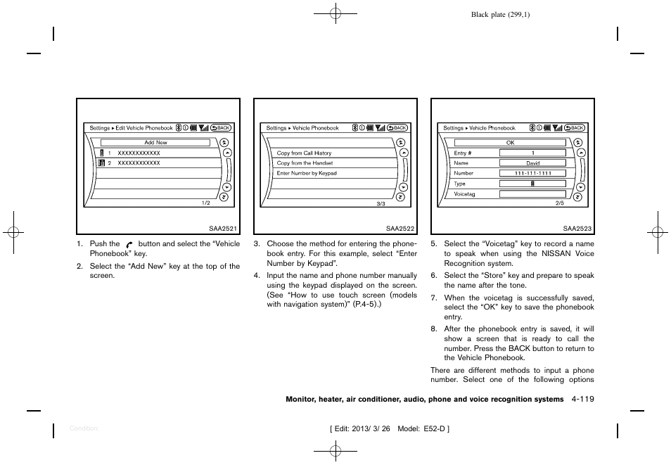 NISSAN 2013 Quest - Owner's Manual User Manual | Page 303 / 485