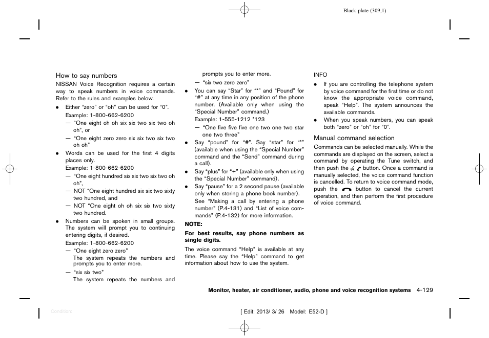 NISSAN 2013 Quest - Owner's Manual User Manual | Page 313 / 485