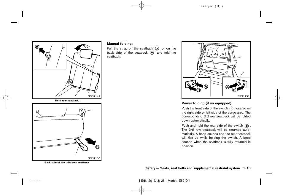 NISSAN 2013 Quest - Owner's Manual User Manual | Page 35 / 485