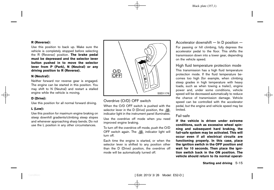 NISSAN 2013 Quest - Owner's Manual User Manual | Page 361 / 485
