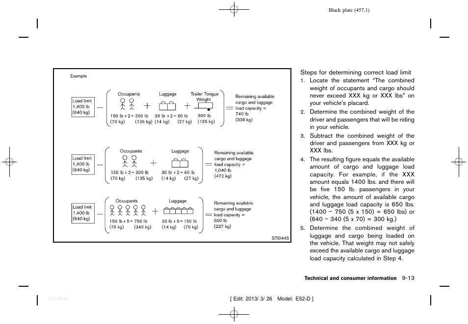 NISSAN 2013 Quest - Owner's Manual User Manual | Page 461 / 485