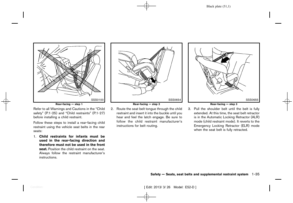 NISSAN 2013 Quest - Owner's Manual User Manual | Page 55 / 485