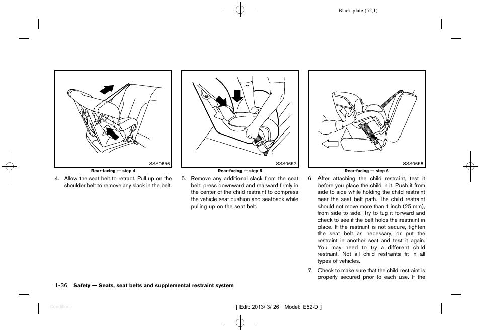 NISSAN 2013 Quest - Owner's Manual User Manual | Page 56 / 485