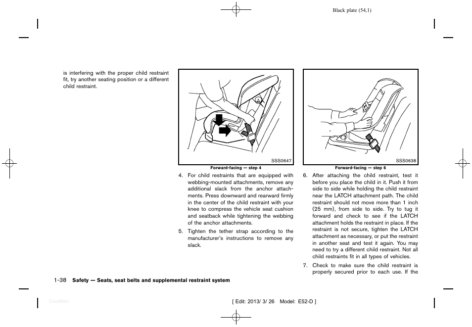 NISSAN 2013 Quest - Owner's Manual User Manual | Page 58 / 485