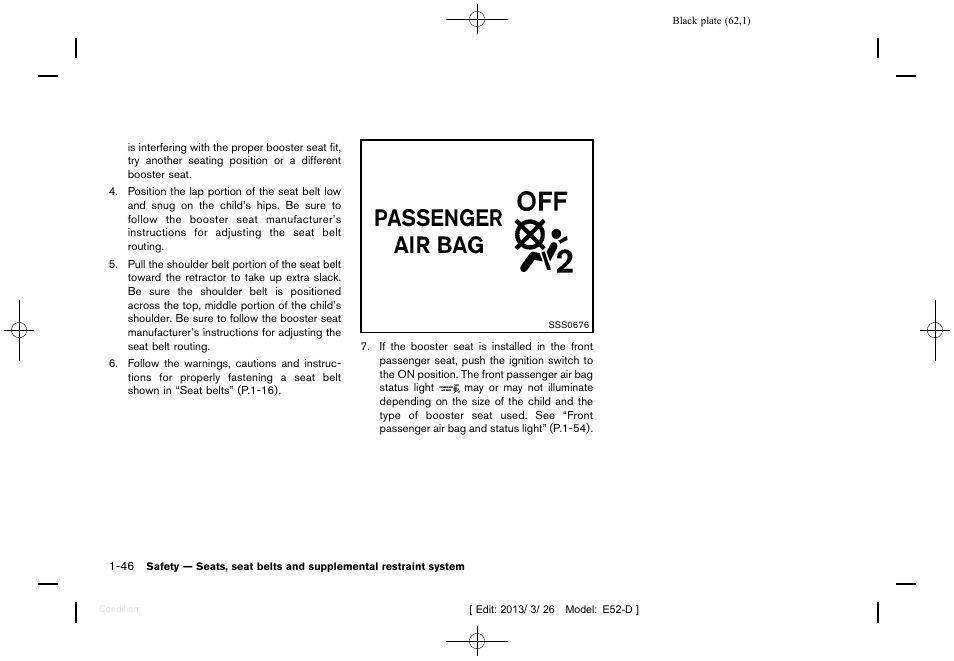 NISSAN 2013 Quest - Owner's Manual User Manual | Page 66 / 485