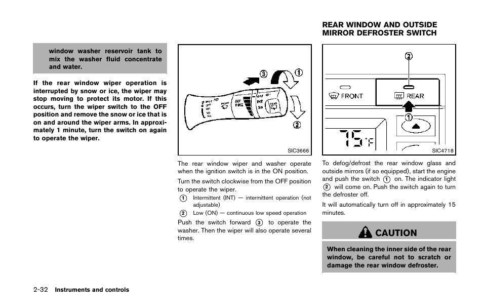 Caution | NISSAN 2014 Quest - Owner's Manual User Manual | Page 111 / 482