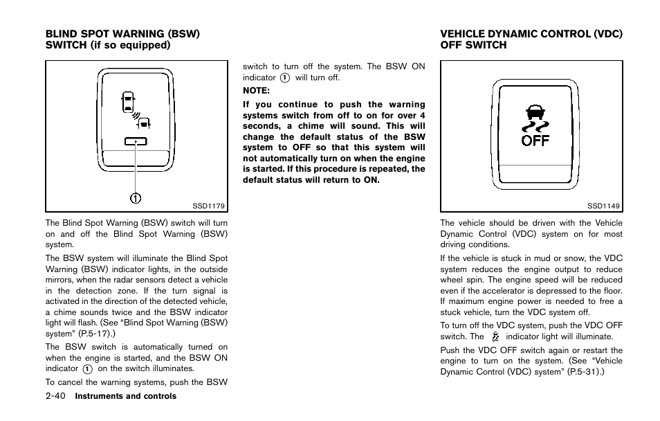 NISSAN 2014 Quest - Owner's Manual User Manual | Page 119 / 482