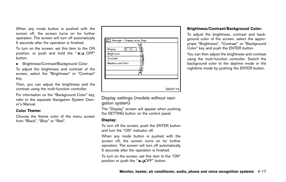 NISSAN 2014 Quest - Owner's Manual User Manual | Page 200 / 482