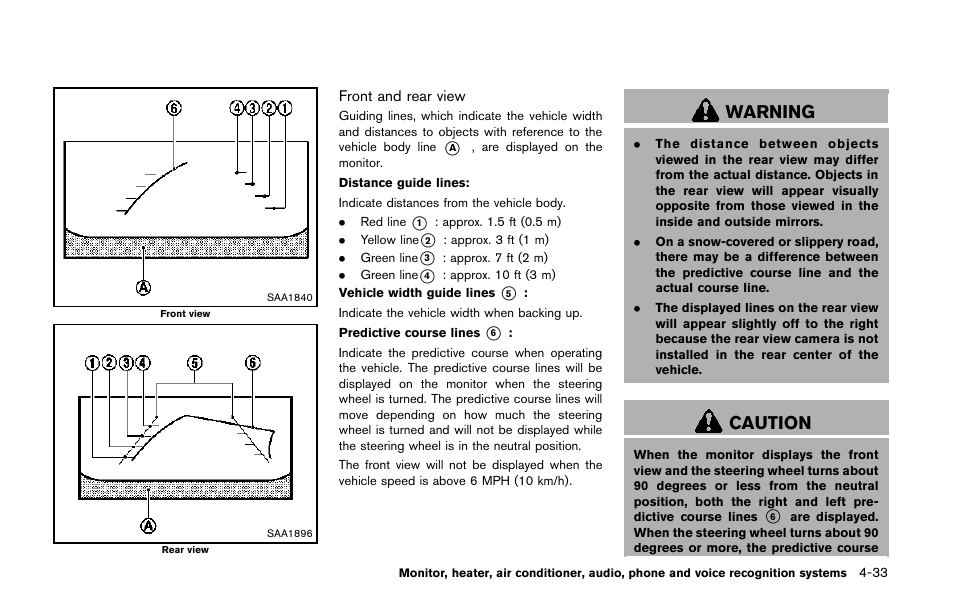 Warning, Caution | NISSAN 2014 Quest - Owner's Manual User Manual | Page 216 / 482