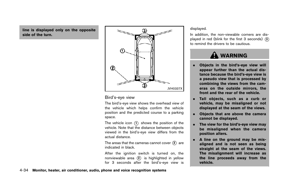 Warning | NISSAN 2014 Quest - Owner's Manual User Manual | Page 217 / 482