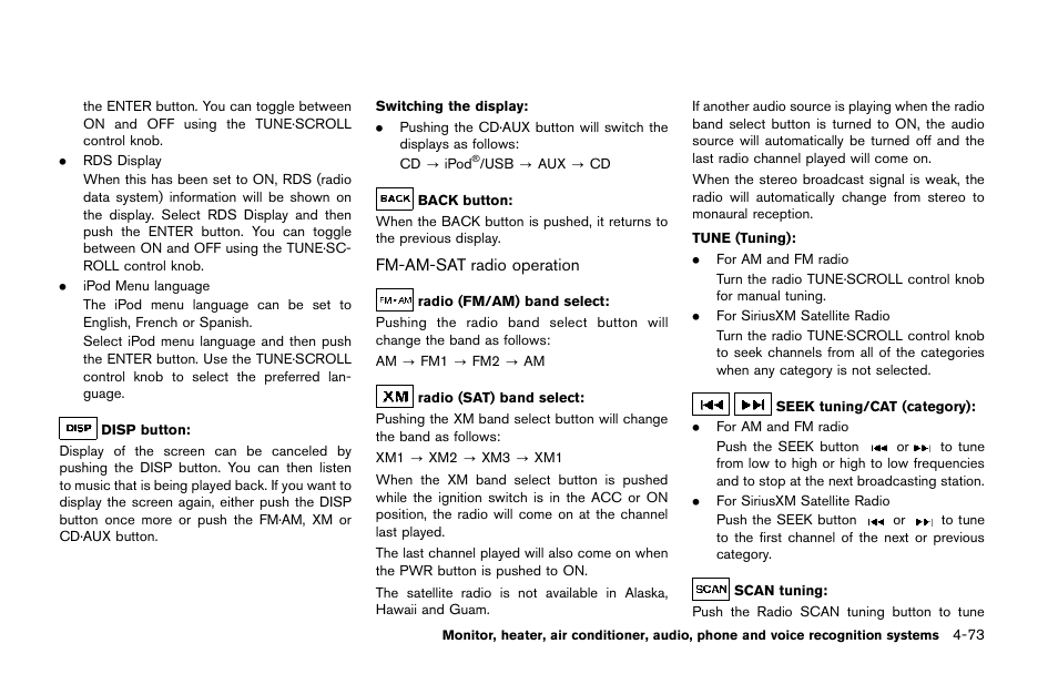 NISSAN 2014 Quest - Owner's Manual User Manual | Page 256 / 482