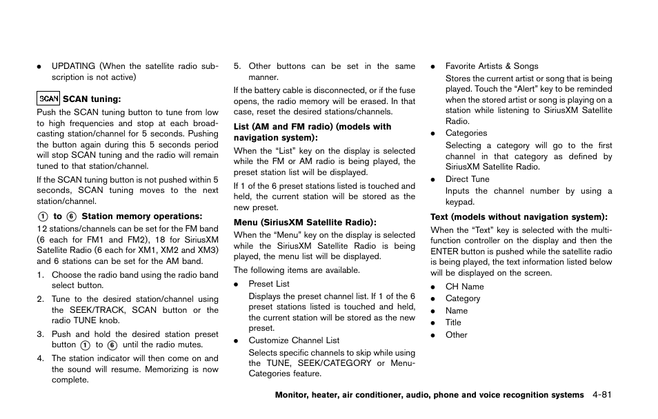 NISSAN 2014 Quest - Owner's Manual User Manual | Page 264 / 482