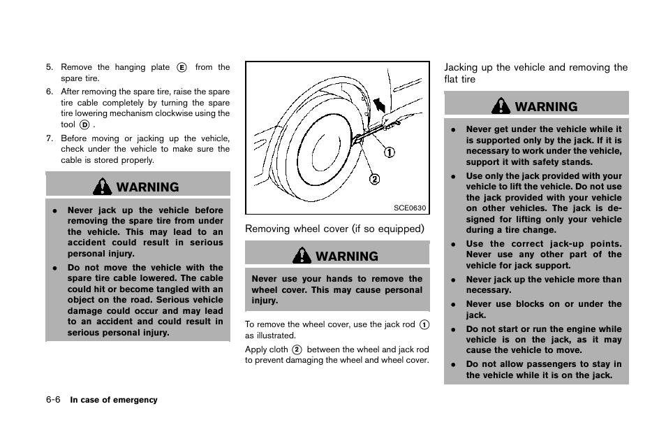 Warning | NISSAN 2014 Quest - Owner's Manual User Manual | Page 385 / 482