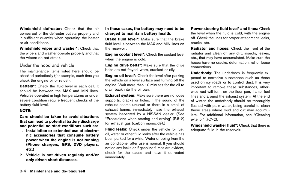 NISSAN 2014 Quest - Owner's Manual User Manual | Page 409 / 482