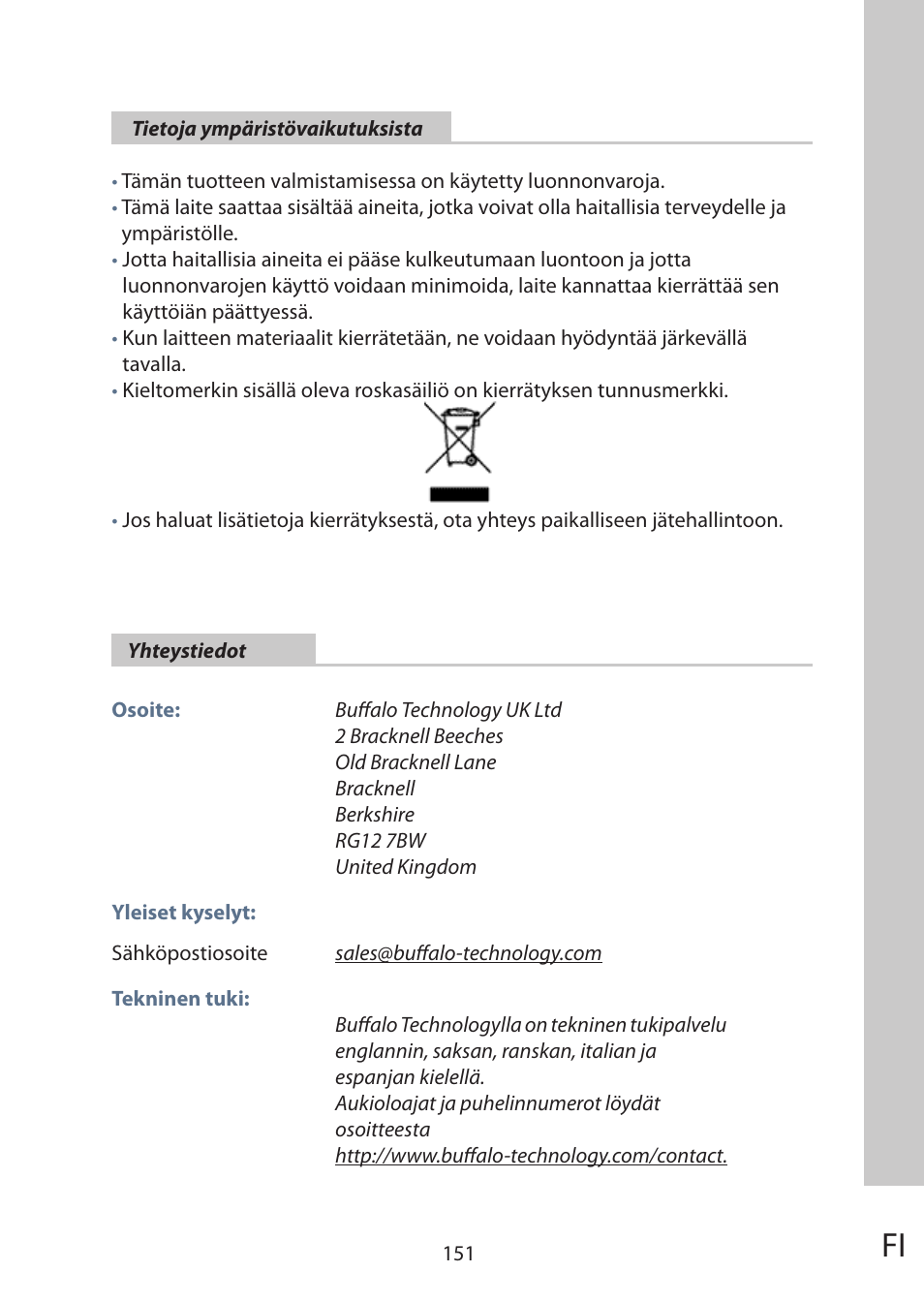 Buffalo Technology WLI-TX4-AG300N User Manual | Page 151 / 154