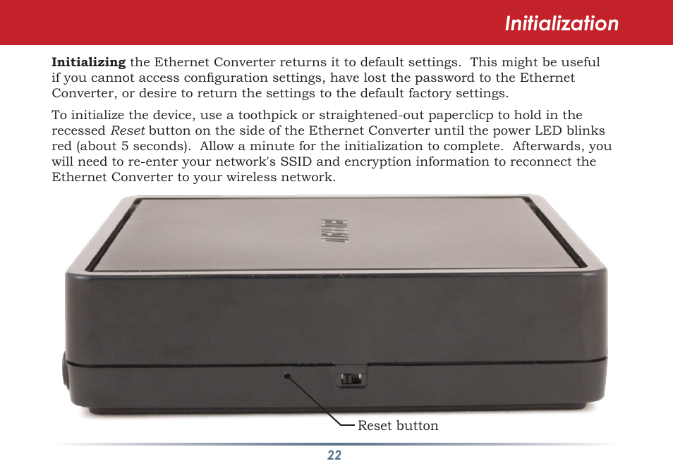 Initialization | Buffalo Technology WLI-TX4-AG300N User Manual | Page 22 / 154
