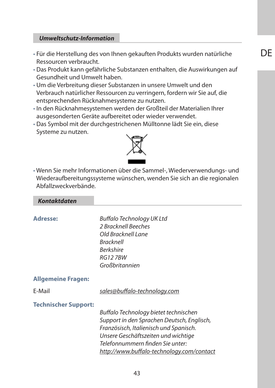 Buffalo Technology WLI-TX4-AG300N User Manual | Page 43 / 154