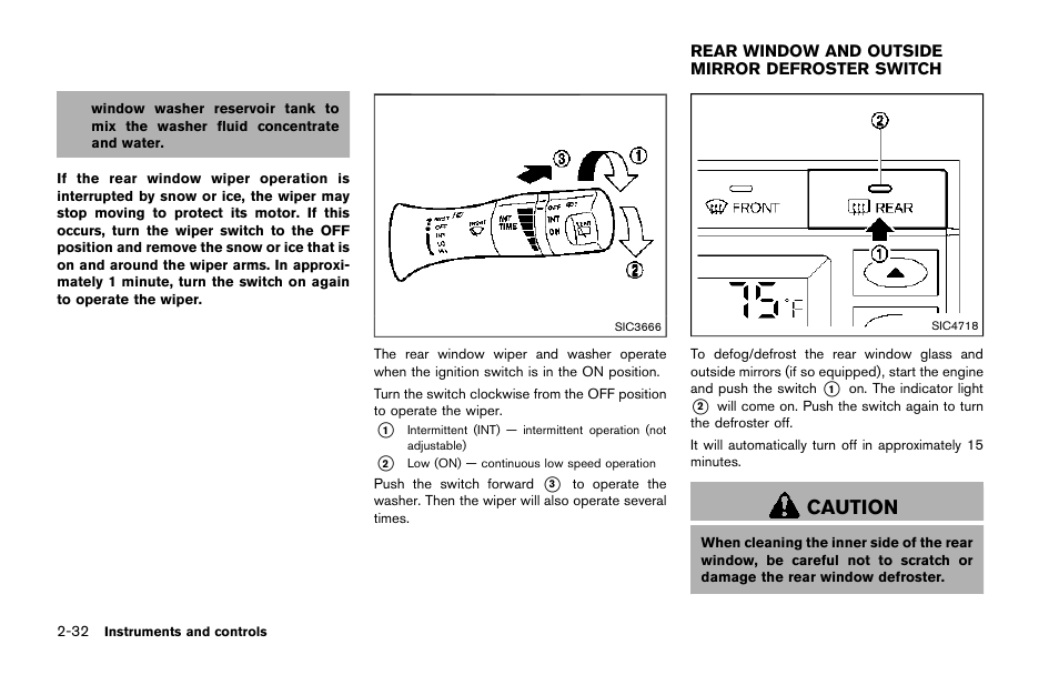 Caution | NISSAN 2015 Quest - Owner's Manual User Manual | Page 113 / 492