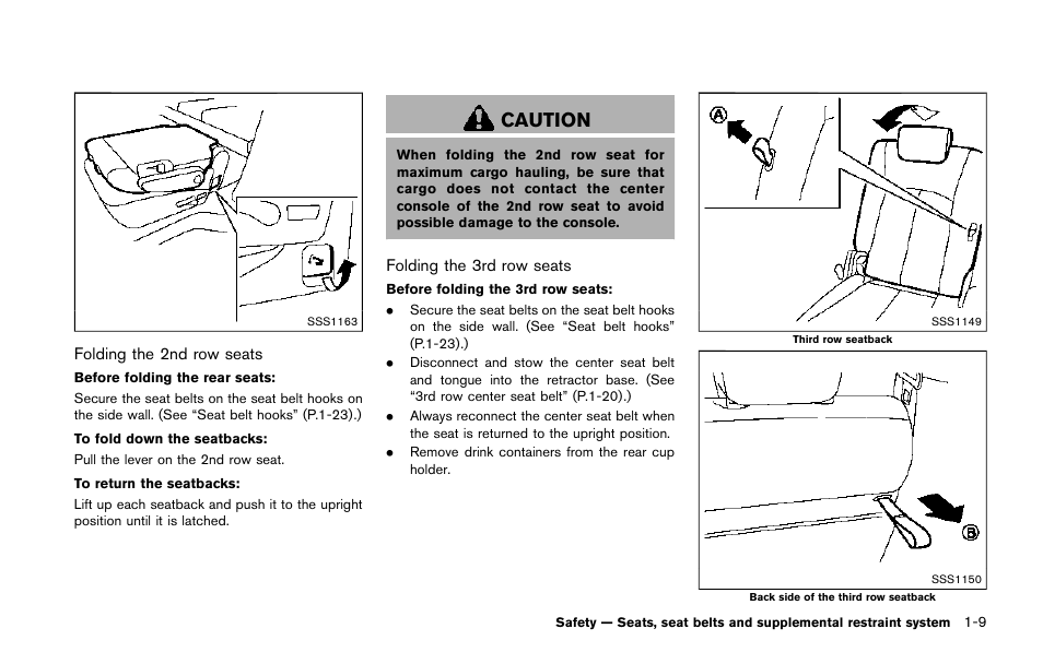 Caution | NISSAN 2015 Quest - Owner's Manual User Manual | Page 28 / 492