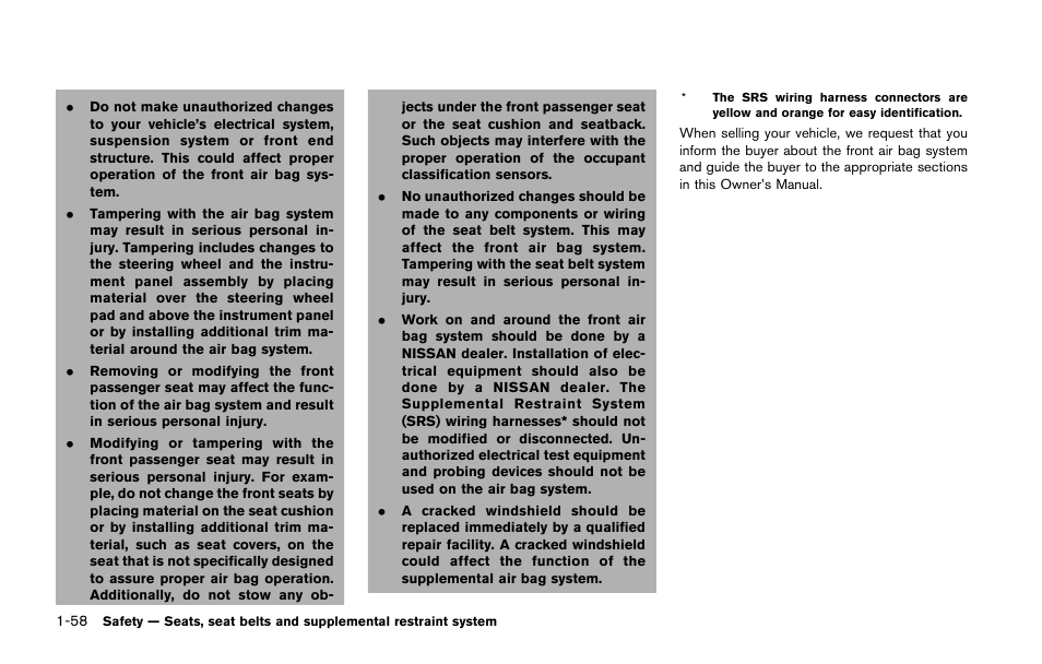 NISSAN 2015 Quest - Owner's Manual User Manual | Page 77 / 492
