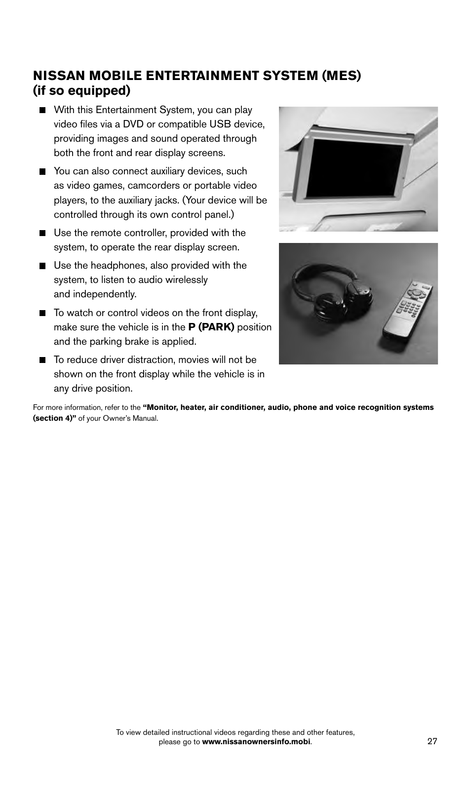 NISSAN 2015 Quest - Quick Reference Guide User Manual | Page 29 / 32