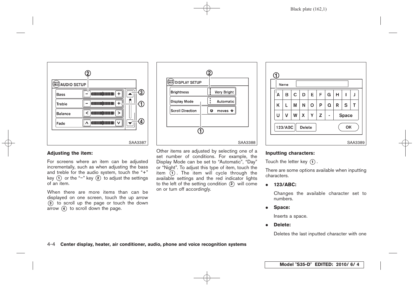 NISSAN 2011 Rogue - Owner's Manual User Manual | Page 162 / 369