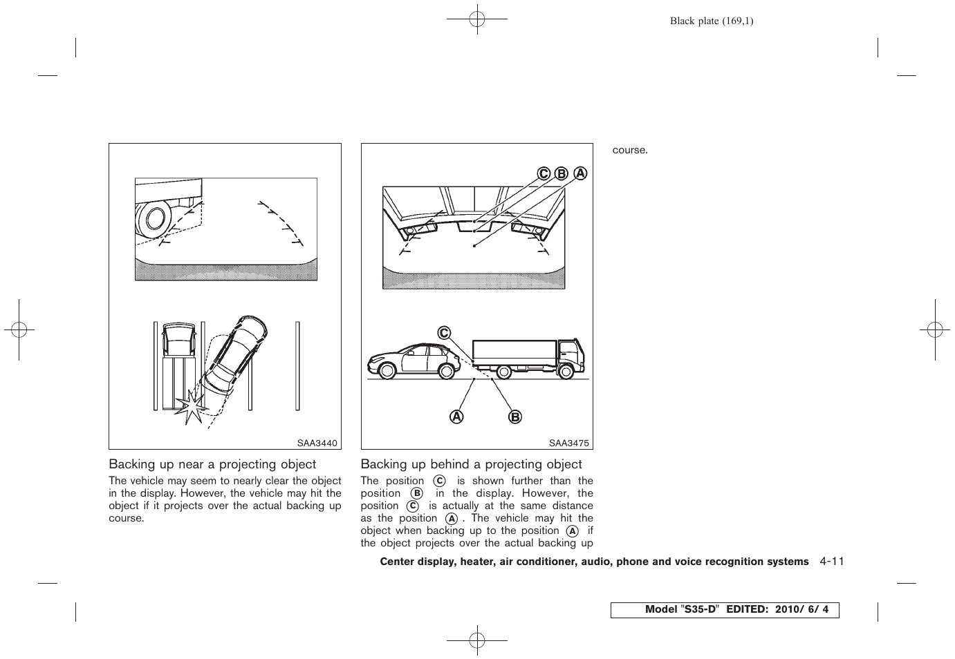 NISSAN 2011 Rogue - Owner's Manual User Manual | Page 169 / 369